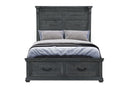 Tatum - Queen Bed With Storage - Gray