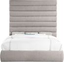 Adam - Linen Fabric Bed With 89" Headboard