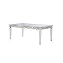 Varian - Dining Table (78"L) - Mirrored & Antique Platinum