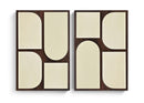 Icon - Mango Wood 2 Piece Wall Art