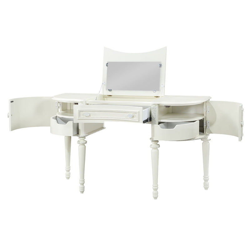 Dorothy - Vanity Desk & Mirror - Ivory
