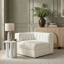Rummi - Velvet Performance Fabric Upholstered Modular Corner Chair