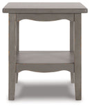 Charina - Square End Table - Antique Gray