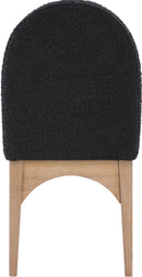 Waldorf - Boucle Dining Side Chair With Natural Legs
