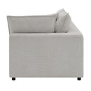 Marisa - Modular RF Loveseat With 2 Pillows - Beige Boucle