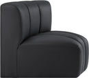 Arc - Faux Leather Curved Corner Chair