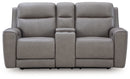 5Z-Comfort - Relaxation - Power Reclining Loveseat with Console / Adj Headrest