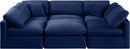 Indulge - Velvet 6 Piece Modular Sectional