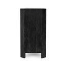 Macarthur - Reclaimed Oak 4 Door Cabinet - Aged Black