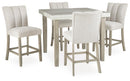 Larawyn - 5 Pc. - Counter Height Dining Table And 4 Barstools - Bisque