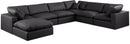 Comfy - 7 Piece Faux Leather Modular Sectional With Chaise