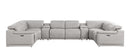 2679 - 8-Piece U-Shaped Power Reclining Sectional In Genuine Leather (2 Recliners)
