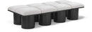 Pavilion - 8 Piece Modular Bench With Black Base