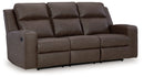 Lavenhorne - Rec Sofa W/Drop Down Table - Granite