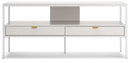Deznee - Large TV Stand - White