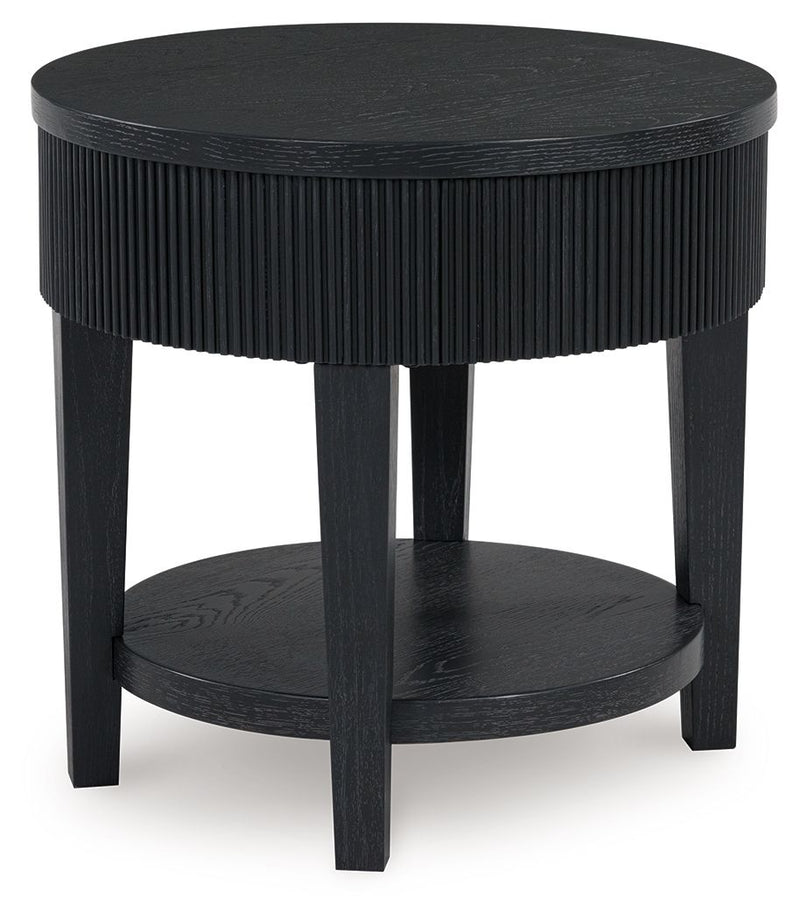 Marstream - Round End Table - Black