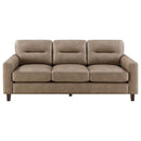 Scotland - Faux Leather Upholstered Sofa Set