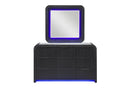 Beckett - Mirror With LED - Black / White