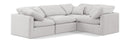Indulge - Velvet 4 Piece Modular Corner Sectional