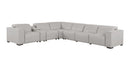 1208 - 7 Piece L-Shaped Leather Reclining Sectional With 4 Power Recliners