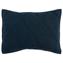 Caleb - Hand Stitched King Quilt - Midnight Blue