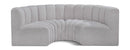 Arc - Boucle Fabric 4 Piece U-Shaped Modular Sofa
