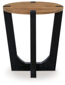 Hanneforth - Round End Table - Brown