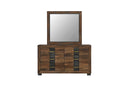 Optimus - 5 Piece Full Bedroom Set - Black / Brown
