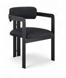 Aurum - Vegan Leather Upholstered Dining Chair With Graphite Black Base (Set of 2)