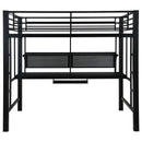 Avalon - Full Workstation Loft Bed - Black