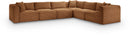 Shaggy - Fabric 6 Piece Modular Corner Sectional