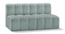 Arc - Faux Leather 2 Seats Modular Sofa