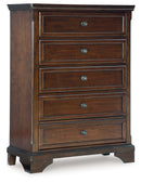 Trellington - Five Drawer Chest - Brown