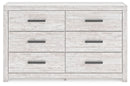 Cayboni - Six Drawer Dresser - Whitewash