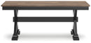 Wildenauer - Large Dining Room Bench - Brown / Black