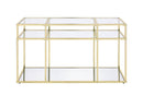 Uchenna - Sofa Table - Clear Glass & Gold