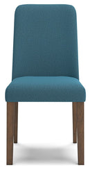 Lyncott - Dining Uph Side Chair (Set of 2) - Blue / Brown