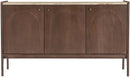 Veya - 57" Genuine Marble And Mango Wood Sideboard / Buffet