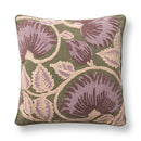 Folly - 22" x 22" Pillow - Olive Green / Multi