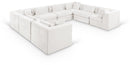 Stellar - 8 Piece Chenille Fabric Upholstered Modular Sectional