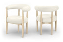 Sable - Vegan Leather Upholstered Dining Chair (Set of 2) - Painted Natural Base