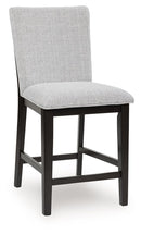 Neymorton - Upholstered Barstool (Set of 2) - Dark Grayish Brown