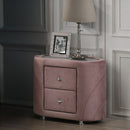 Salonia - Nightstand - Pink Velvet