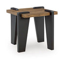 Weathermore - Square End Table - Brown / Black
