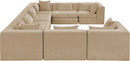 Stellar - 8 Piece Chenille Fabric Upholstered Modular Sectional