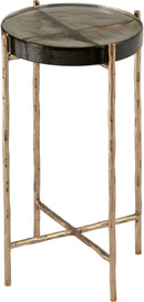 Vetra - Iron Base Bunching End Table - Brass