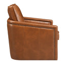 Rocha - Swivel Chair - Brown Leather Aire