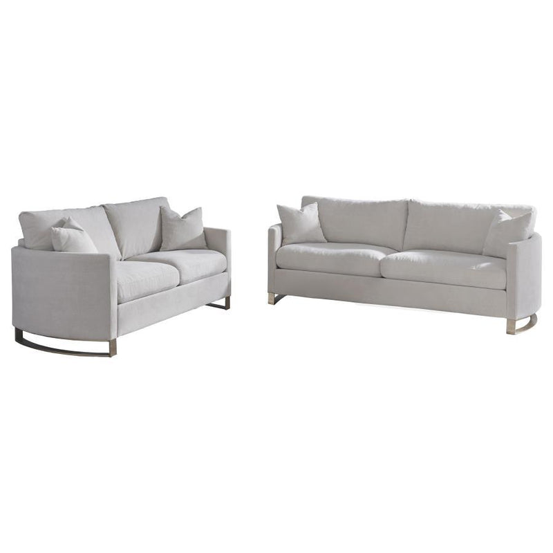 Corliss - Upholstered Arched Arm Sofa Set