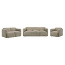Dorset - Upholstered Round Track Arm Sofa Set
