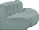 Arc - Faux Leather 3 Piece Modular Sofa